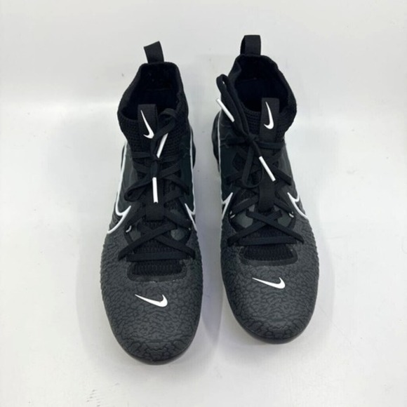 Nike Mens Alpha Huarache Nxt Baseball Shoes Black DJ6517-010 Mid Top‎ 7M New